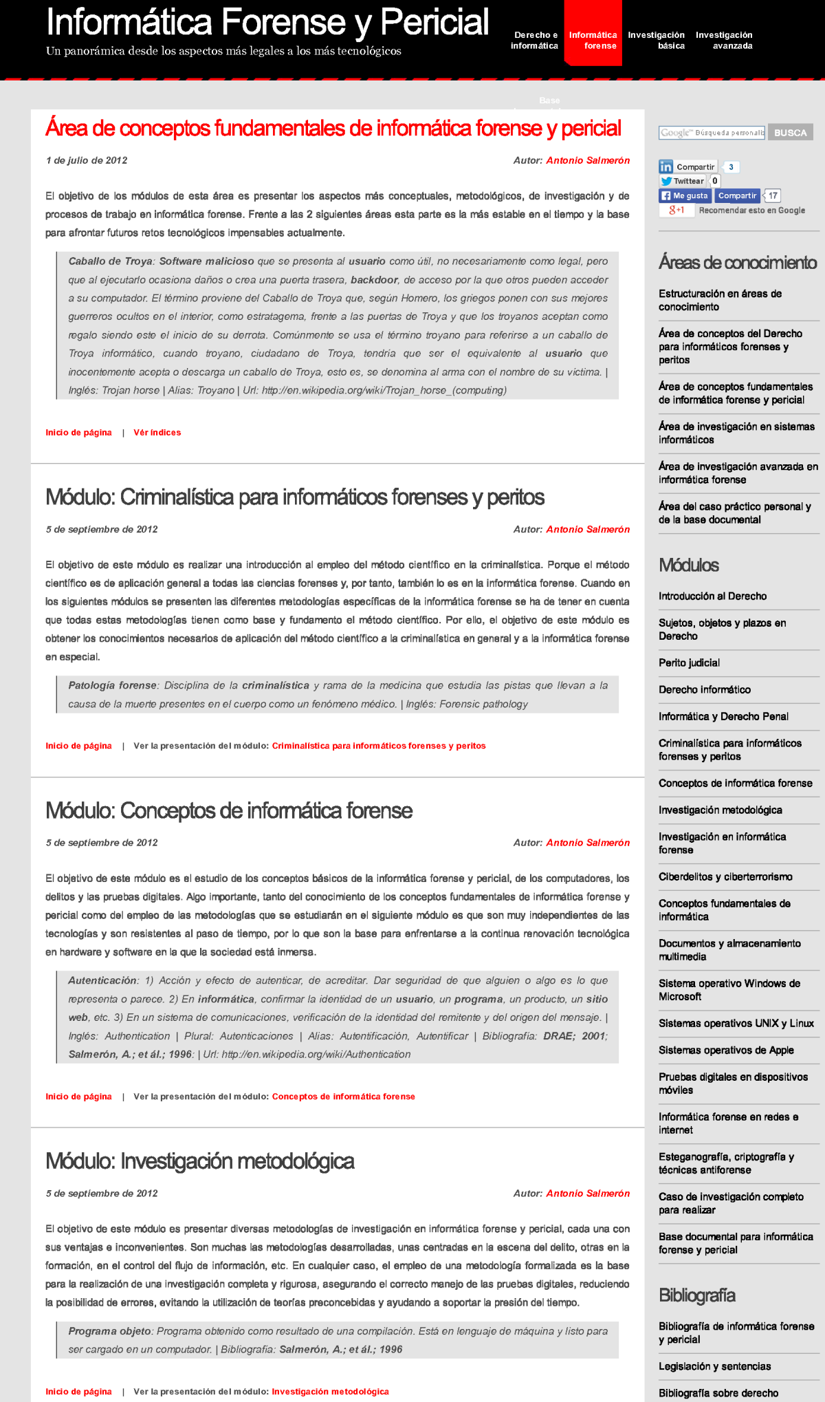 Conceptos fundamentales de la informatica forense